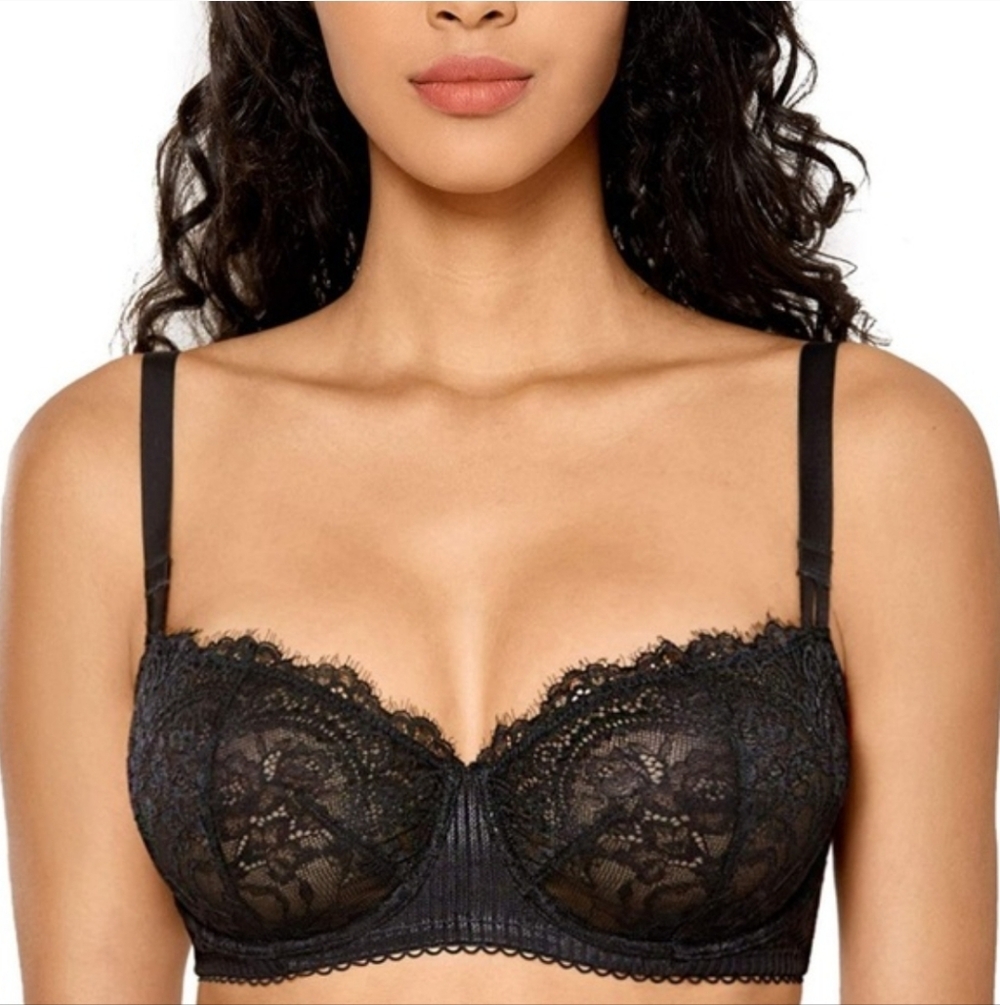 Dobreva Push-Up Lace Unlined Bra - Picture 2 of 10